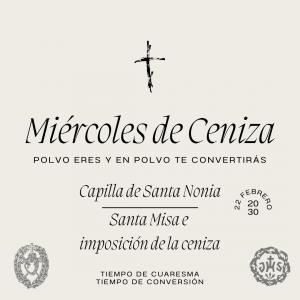 Santa Misa e imposición de la ceniza