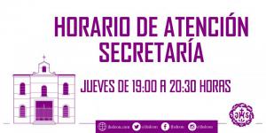 Horario de Secretaría