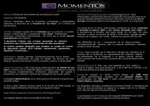 Inscripción X Concurso Momentos