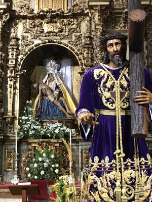 Ntro. Padre Jesús Nazareno, al culto en la Iglesia del Mercado