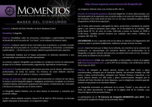 XI Concurso de Fotografía Momentos 2019