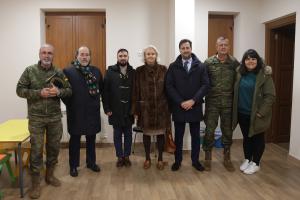 Entrega de donativo a Cáritas Castrense